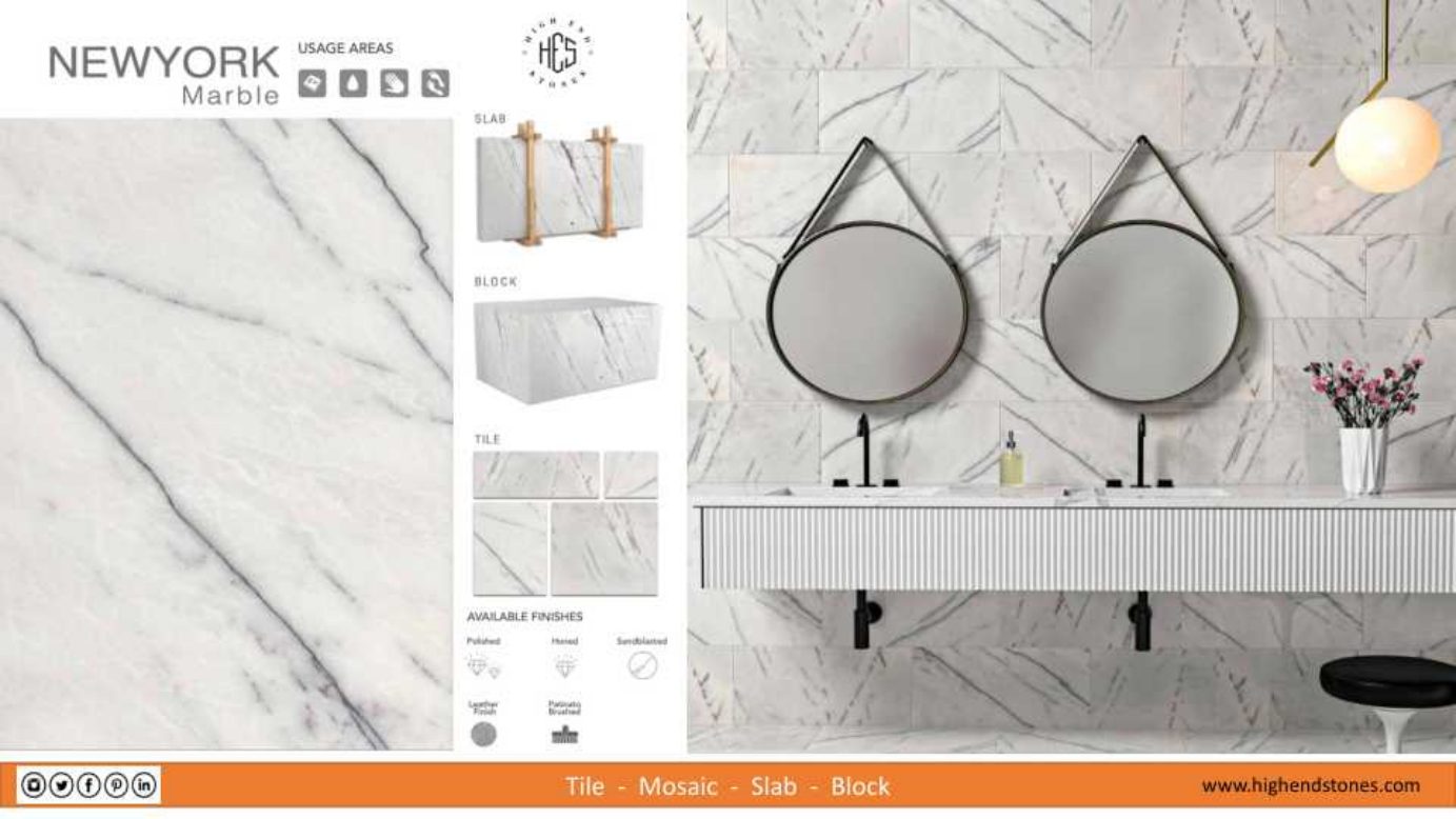 New York Grey large-format porcelain panel