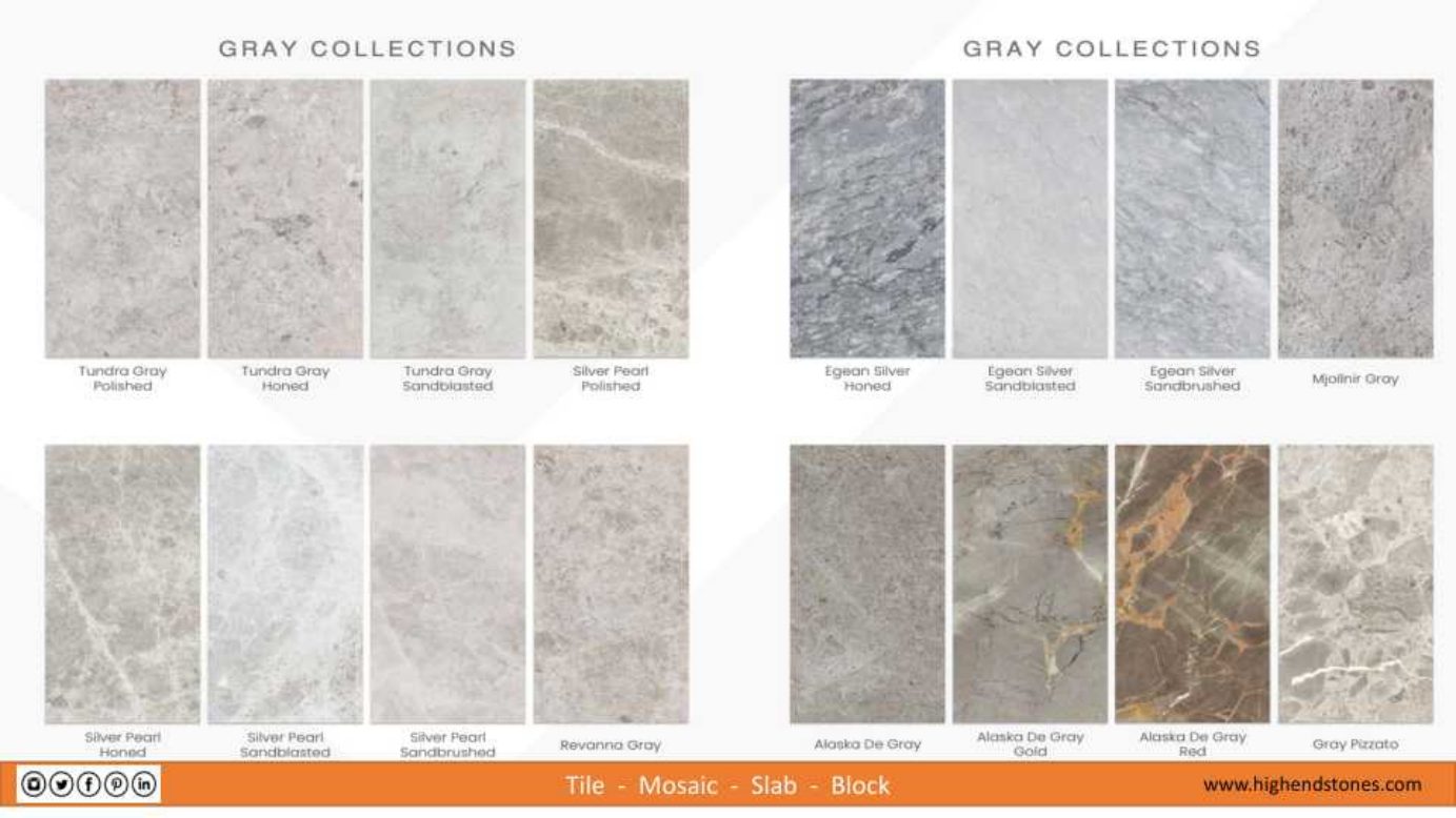Silver Pearl large-format porcelain