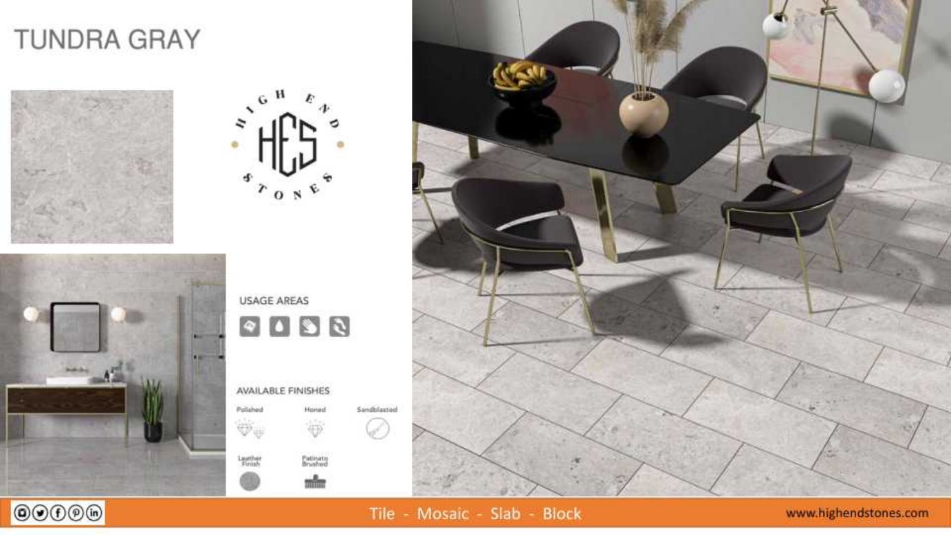 Tundra Grey large-format porcelain wall and floor