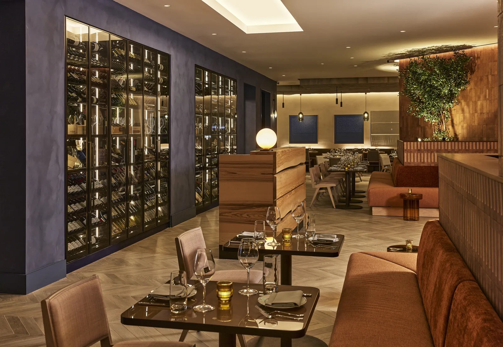BLU Livingston restaurant tile and flooring project by MJ Stone and Tile